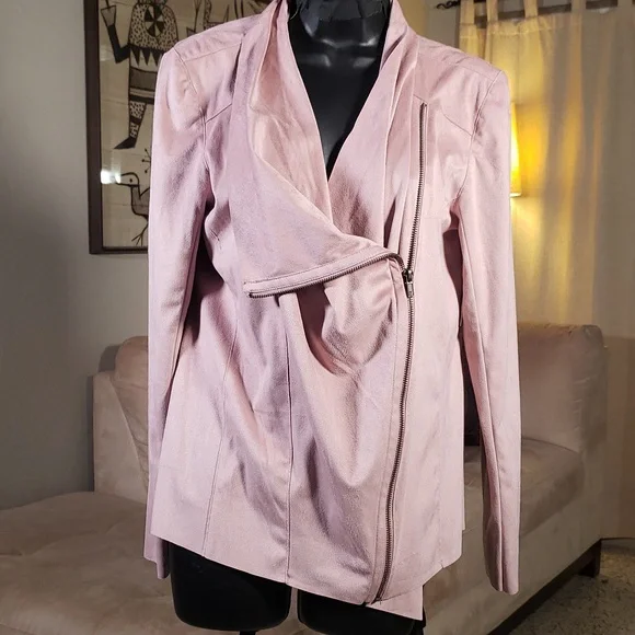 Mote pink faux suede jacket - Picture 2 of 6